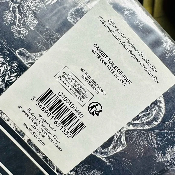 NEW! Christian Dior Blue & White Toile de Jouy Motif Unlined Notebook - Picture 13 of 14